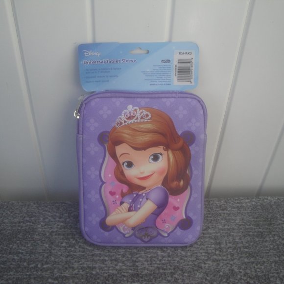 Disney Sofia Soft Case 7" Universal Tablet Sleeve Gift Idea NEW - Picture 2 of 3